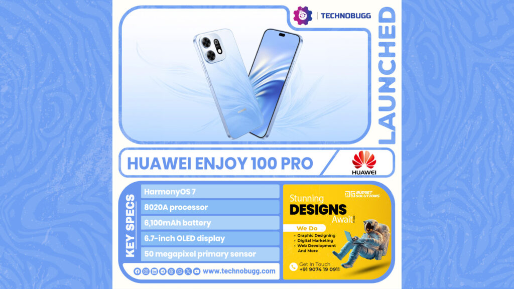Huawei Enjoy 100 Pro Unveiled Huawei enjoy 100 pro