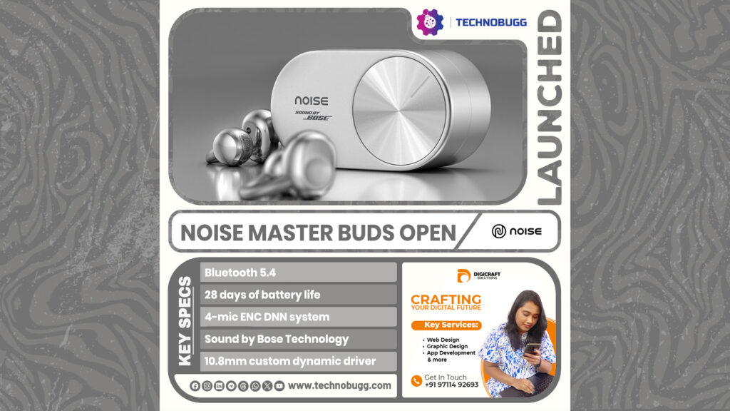 Noise Master Buds Open with Sound by Bose Launched Noise Master Buds Open with Sound by Bose Launched