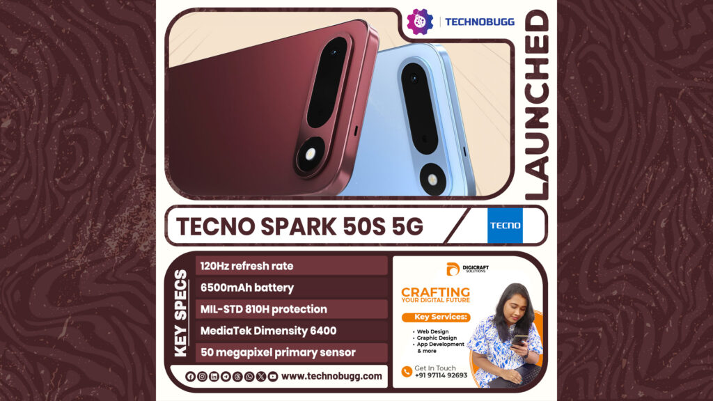 Tecno Spark 50s 5G Launched Tecno Spark 50s 5G