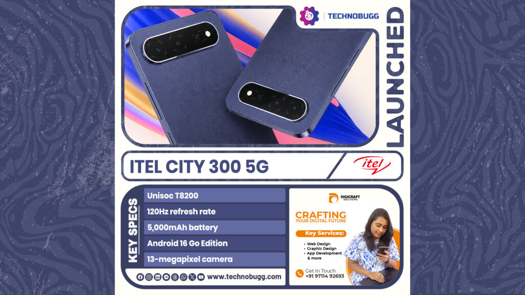 itel City 300 5G Launched itel City 300 5G Launched